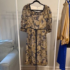 Vintage paisley dress